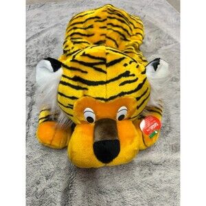 VERY RARE SAMPLE Vintage Kentex Tiger Pillow Plush 34" DADA toy 1990 Large‎
